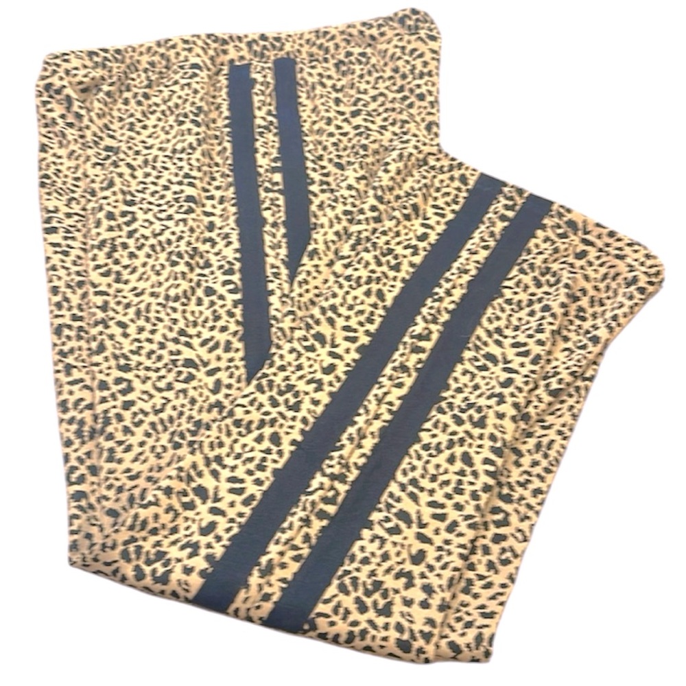 ANNIEWEAR Ziggy Pull On Track Pants Leopard Side Pockets Womens Size XL - Picture 8 of 12